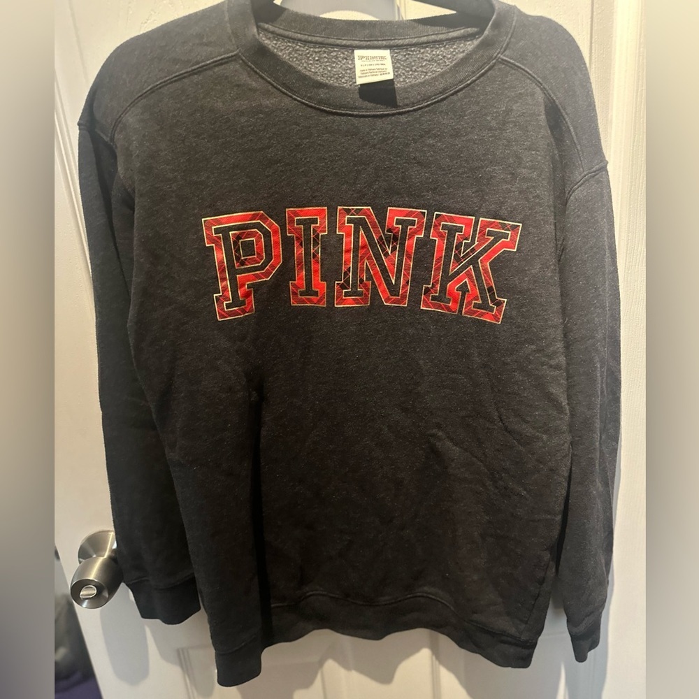 Victoria's Secret Pink EVERYDAY LOUNGE CAMPUS CREW PULLOVER SWEATSHIRT S